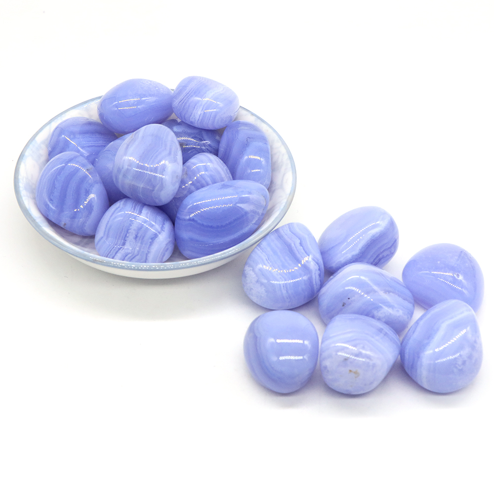 Marine Aquarium Gravel - Natureza azul renda ágata cascalho espécime