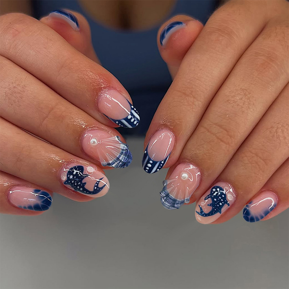 24 peças de unhas de gel 3D em - Marine Aquarium Decorations avaliação e preço