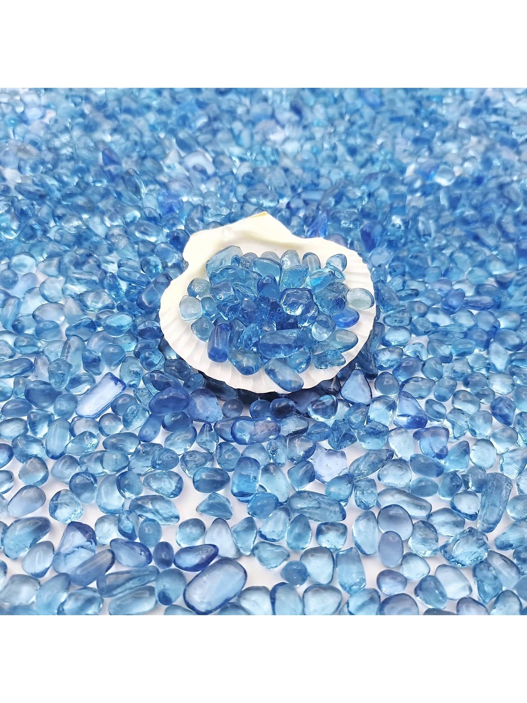 Cascalho de vidro azul 3 4mm d - Marine Aquarium Gravel avaliação e preço
