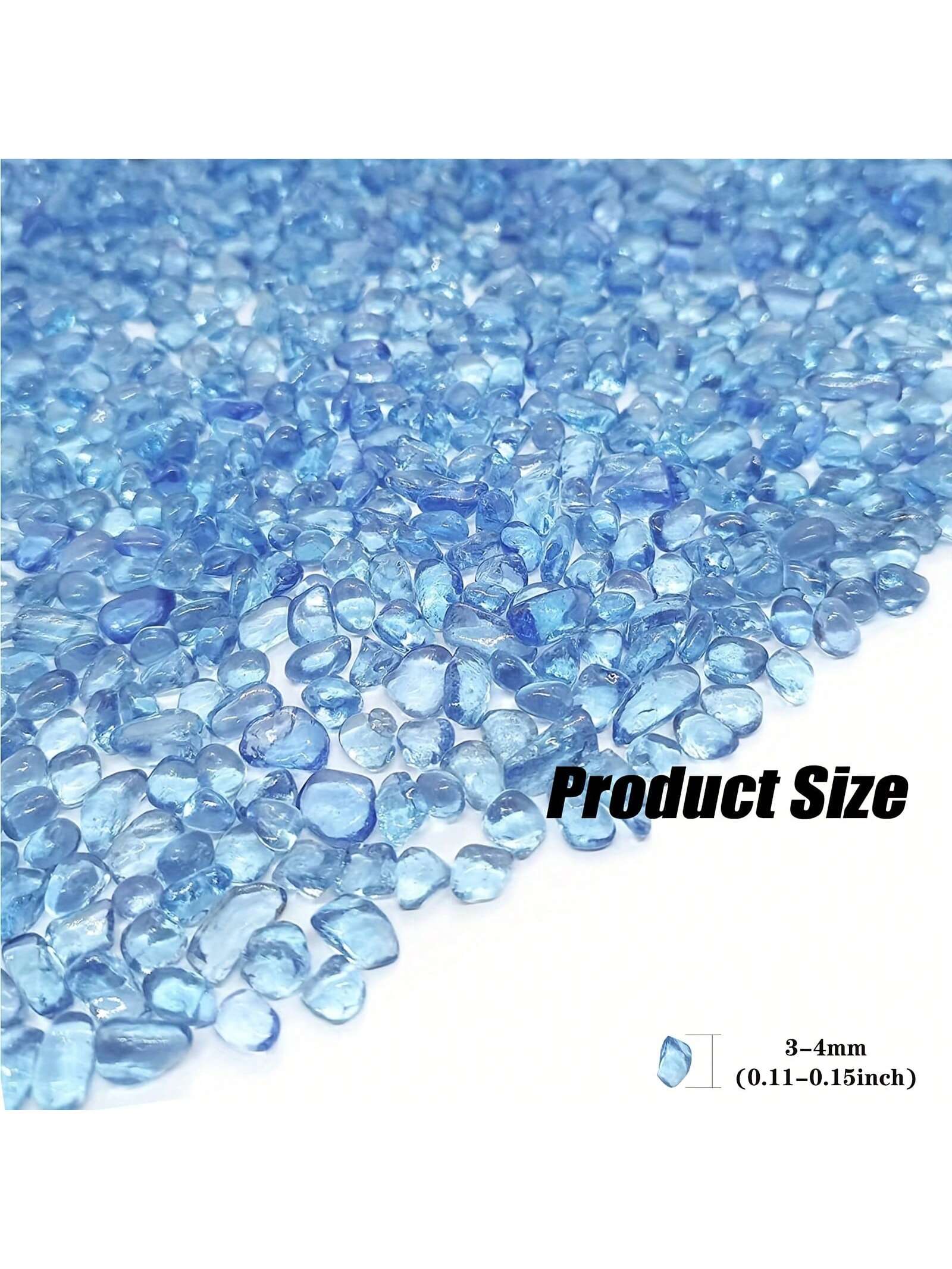 Cascalho de vidro azul 3 4mm d - Marine Aquarium Gravel avaliação e preço
